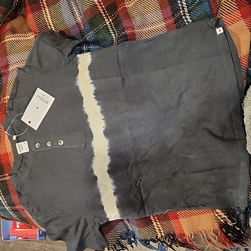 5 For 25.00/Boys NWT Tye dyed polo,1/4 Button up med.8-10